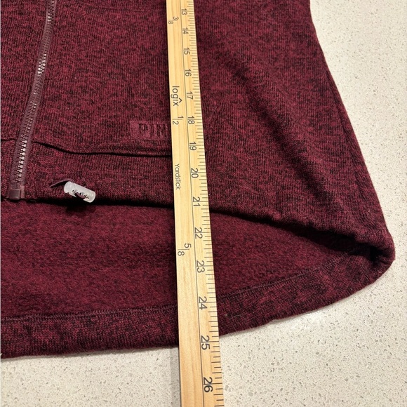 PINK Victoria's Secret Maroon Zip-Up Jacket Size Small - Picture 5 of 8